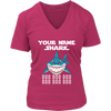 Image of Official VnSupertramp Personalized Grandma Shark Women V-Neck Shirt Plus Size