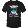 Image of VnSupertramp Mommy Shark and Baby Shark Personalized Name Birthday Shirt Women - D2