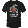 Image of VnSupertramp Personalized Hawks Mascot Team Men Women Football T-Shirt Plus Size XL-4XL - For Seattle Seahawks Fans