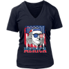 Image of VnSupertramp 4th Of July Benjamin Franklin Graphic Funny Women V-Neck T-Shirt Plus Size XL-4XL Merica Patriotic Gift - D1