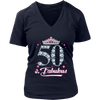 Image of VnSupertramp Fifty And Fabulous V-Neck Shirt Plus Size XL-4XL 50th Birthday Gift