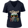 Image of VnSupertramp Classic Vintage 1969 50th Birthday Women V-Neck Shirt Plus Size XL-4XL Anniversary Mom Gift D2