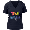 Image of Team Third Grade Women V-Neck Shirt Plus Size XL-4XL Back To School Official VnSupertramp Apparel