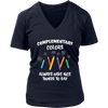 Image of VnSupertramp Complementary Colors Women V-Neck Art Teacher T-Shirt Plus Size XL-4XL - For Funny Artist Gift Tee Shirt