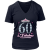 Image of VnSupertramp Sixty And Fabulous V-Neck Shirt Plus Size XL-4XL 60th Birthday Gift