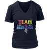 Image of Team First Grade Women V-Neck Shirt Plus Size XL-4XL Back To School Official VnSupertramp Apparel