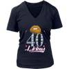 Image of VnSupertramp Forty Licious 40th Birthday Sexy Clips Women V-Neck Shirt Plus Size XL-4XL Mother's Day Mom Gift 1979 - D3