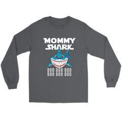 Official VnSupertramp Mommy Shark Gildan Long Sleeve Shirt Doo Doo Doo Apparel