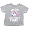 Image of Unicorns Are Born In August Birthday Girl Toddler Shirt Official VnSupertramp Apparel