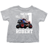 Image of VnSupertramp Personalized Monster Truck Car Birthday Toddler Shirt Kids Boy Son - D1