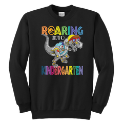 VnSupertramp Roaring Kindergarten Dinosaur Youth Sweatshirt Back to School Gift