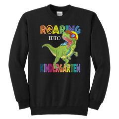 VnSupertramp Roaring Kindergarten Dinosaur Youth Sweatshirt Back to School Gift