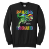 Image of VnSupertramp Roaring Kindergarten Dinosaur Youth Sweatshirt Back to School Gift