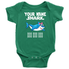 Image of VnSupertramp Baby Brother Sister Shark Personalized Name Onesie Birthday Gift-D11