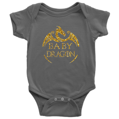 VnSupertramp Baby Dragon Onesie Baby Bodysuit For Boys Girls Dragon Fans Gift Family Matching Tees - D2