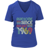 Image of VnSupertramp Vintage August 50th Birthday 1969 Women V-Neck Shirt Plus Size XL-4XL Mom Wife Gift