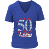 Image of VnSupertramp Fifty Licious 50th Birthday Sexy Clips Women V-Neck Shirt Plus Size XL-4XL Mother's Day Mom Gift 1969