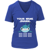 Image of Official VnSupertramp Personalized Grandma Shark Women V-Neck Shirt Plus Size