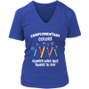 Image of VnSupertramp Complementary Colors Women V-Neck Art Teacher T-Shirt Plus Size XL-4XL - For Funny Artist Gift Tee Shirt