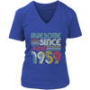 Image of VnSupertramp Vintage June 60th Birthday Women V-Neck Shirt Plus Size XL-4XL Mother’s Day Mom Gift 1959