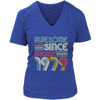 Image of VnSupertramp Vintage August 40th Birthday 1979 Women V-Neck Shirt Plus Size XL-4XL Mom Wife Gift