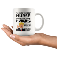 [TL] Andaz Press 11oz. Funny President Trump Coffee Mug Gift, Best Nurse, Nursing, 1-Pack, Includes Gift Box, Birthday Christmas Novelty Ideas for MAGA Republican Democrats