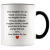 Image of [TL] Siuwud Dear Daughter-In-Law.Love, Your Mother-In-Law - Mug - Daughter-In-Law Gift - Daughter-In-Law Mug (Black2)