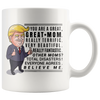 Image of [TL] YouNique Designs Trump Mom Mug, 11 Ounces, Trump Coffee Mug Wife, Best Mom Ever Cup