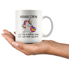 [TL] Nanacorn Mug, Nana Unicorn Mug, Nana Mug, Nana Gift, Nana to Be Mug, Pregnancy Reveal Mug, New Grandma Mug, Grandma Gift, Gift for Nana