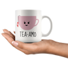 Image of [TL] Tea Amo - Spanish I love You 11oz Fabulous Coffee Tea Mug Perfect for Women Funny Birthday Ideas for Her, Fiancee, Girlfriend, Wife, Mom Love you Mug