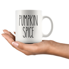 [TL] Andaz Press Simple Farmhouse Rustic Fall Autumn Kitchen Decor 11oz. Ceramic Coffee Tea Mug Gift, Pumpkin Spice, 1-Pack, Includes Gift Box, Minimalist Birthday Christmas Gift Ideas