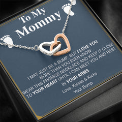 Atiara Gifts Pregnancy Gift for First Time Mom, Congratulations Gift for New Mom, Mommy to Be Necklace, Trendy Gift for New Mom in Hospital, Expecting Mom Gift, Mom to Be Message Card