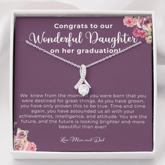 Graduation Necklace for Her from Mom and Dad Graduation Gift for Daughter 2021 College and High School 1074b Standard Box