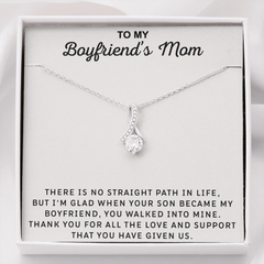 Gift to My Boyfriend's Mom Necklace with Gift Box 148