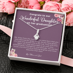 Graduation Necklace for Her from Mom and Dad Graduation Gift for Daughter 2021 College and High School 1074b Standard Box