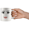 Image of [TL] Roblox Woman FACE Mug Funny Girl Cute Gamer Birthday Gift Hot Chocolate Cup Back to School Mug