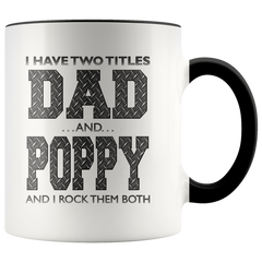 [TL] Personalized Coffee Mug, Father's Day Gift, Dad Gift, Father's Day Mug, Grandpa Mug, Poppy Mug, 11oz White Gift Idea for Father's Day