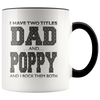 Image of [TL] Personalized Coffee Mug, Father's Day Gift, Dad Gift, Father's Day Mug, Grandpa Mug, Poppy Mug, 11oz White Gift Idea for Father's Day