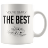 Image of [TL] Simply The Best Mug / David Rose Mug / Rosebud Motel / Rose Apothecary / Schitts Creek Fans / White Ceramic Mug