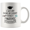 Image of [TL] Bachelors Degree Graduation Gifts, Pandemic Graduation Mug 2020 2021, Bachelor degree graduation gifts for him her funny mug