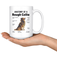 [TL] Coffee Mug Anatomy Of A Rough Collie Funny Dog Puppy Gift Classic(White-15oz) Mugs for Everyone