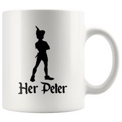 [TL] His Tinkerbell and Her Peter Pan Mug Gift Coffee Cup Disney (Set of 2) Tink Couple Love Gifts