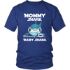 Image of VnSupertramp Mommy Shark and Baby Shark Personalized Name Birthday Shirt Women - D3