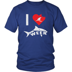 Official VnSupertramp I Love Sharks Week Men Women T-Shirt Plus Size XL-4XL Great Tees For Shark Lover Fan TV Show D2