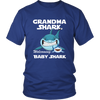 Image of VnSupertramp Grandma Shark and Baby Shark Personalized Name Birthday Shirt Women - D3