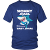 Image of VnSupertramp Mommy Shark and Baby Shark Personalized Name Birthday Shirt Women - D5