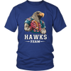 Image of VnSupertramp Personalized Hawks Mascot Team Men Women Football T-Shirt Plus Size XL-4XL - For Seattle Seahawks Fans