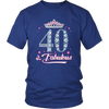 Image of VnSupertramp Forty And Fabulous Women Shirt Plus Size XL-4XL 40th Birthday Gift