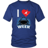 Image of Official VnSupertramp I Love Sharks Week Men Women T-Shirt Plus Size XL-4XL Great Tees For Shark Lover Fan TV Show D3