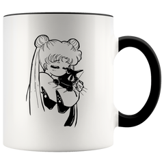 [Teelaunch] Sailor Moon Pink Mug 11oz Coffee Mug Novelty Cup Gift